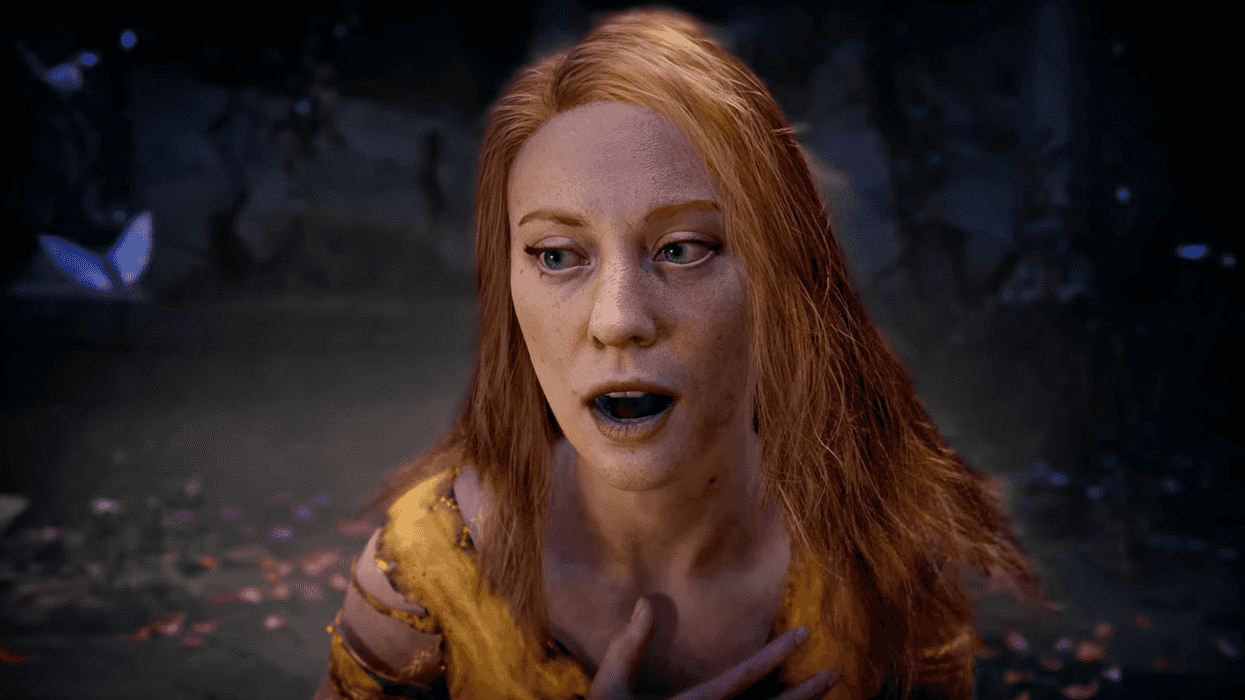 A screenshot of Faye from the God of War Laufey gameplay reveal trailer