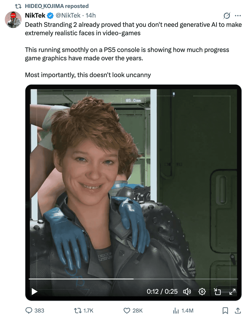 a-screenshot-of-hideo-kojima-reposting-a-tweet-taking-a-dig-at-nvidia-dlss-5.png