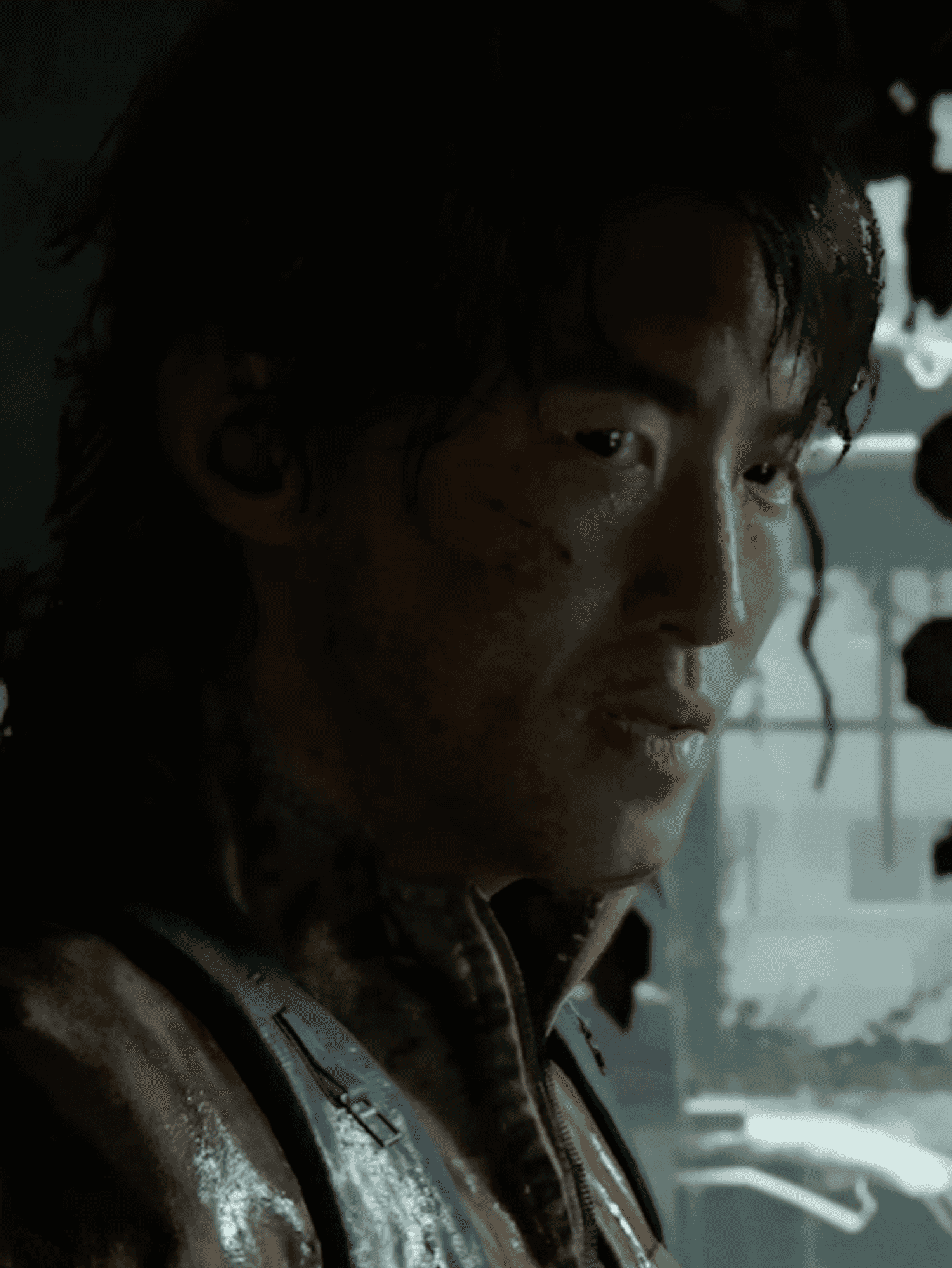 A screenshot of Jeese in the story trailer for The Last of Us Part II