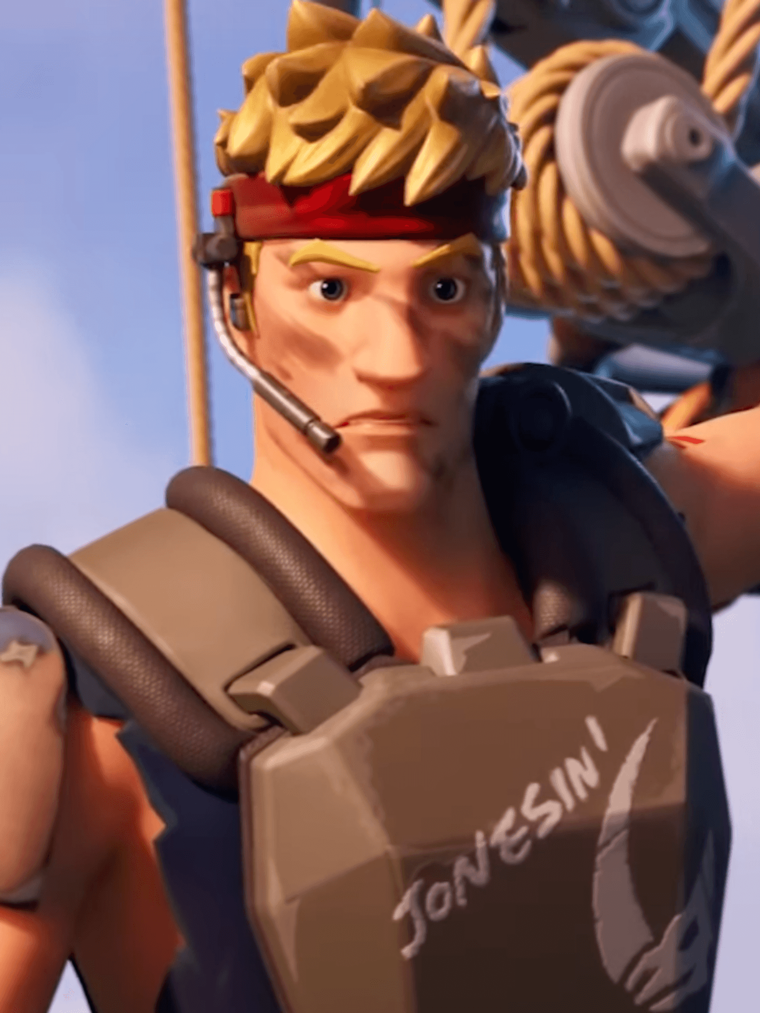 A screenshot of Jonesy from the Zero Crisis story cinematic for Fortnite Chapter 2 Season 6