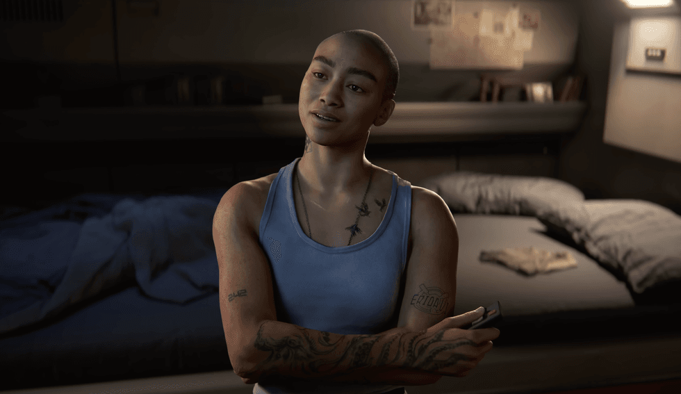 A screenshot of Jordan A. Mun from Intergalactic: The Heretic Prophet
