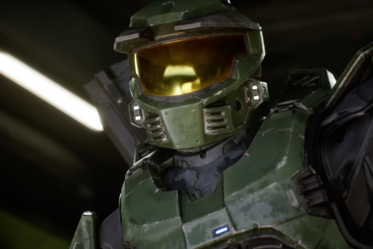 A screenshot of Master Chief from the trailer for Halo Campaign Evolved