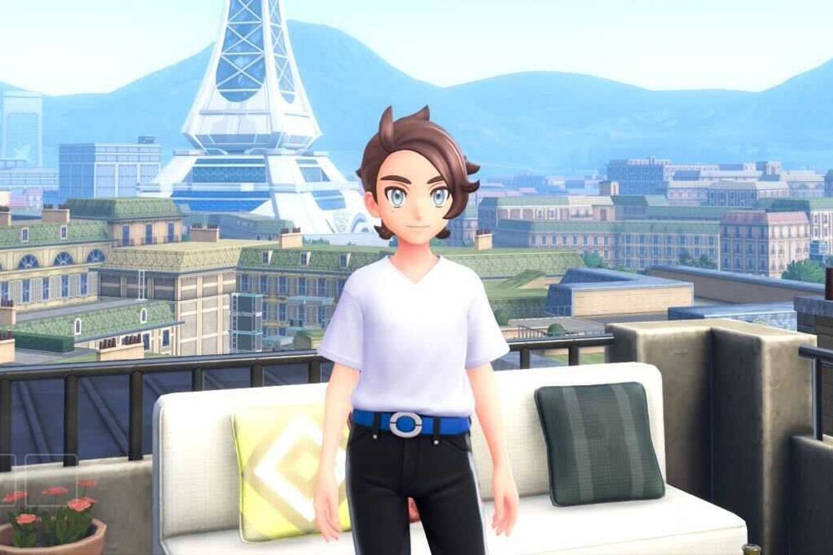 A screenshot of my character from Pokemon Legends Z-A