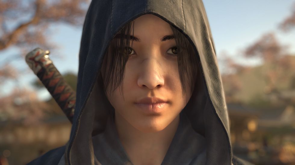 A screenshot of Naoe in Assassin's Creed Shadows