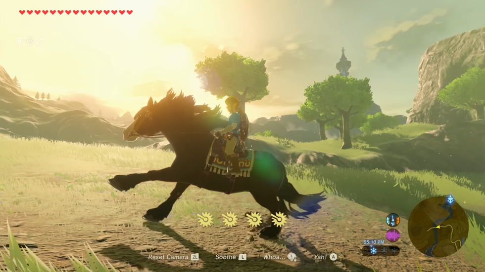 A screenshot of one of the Zelda games