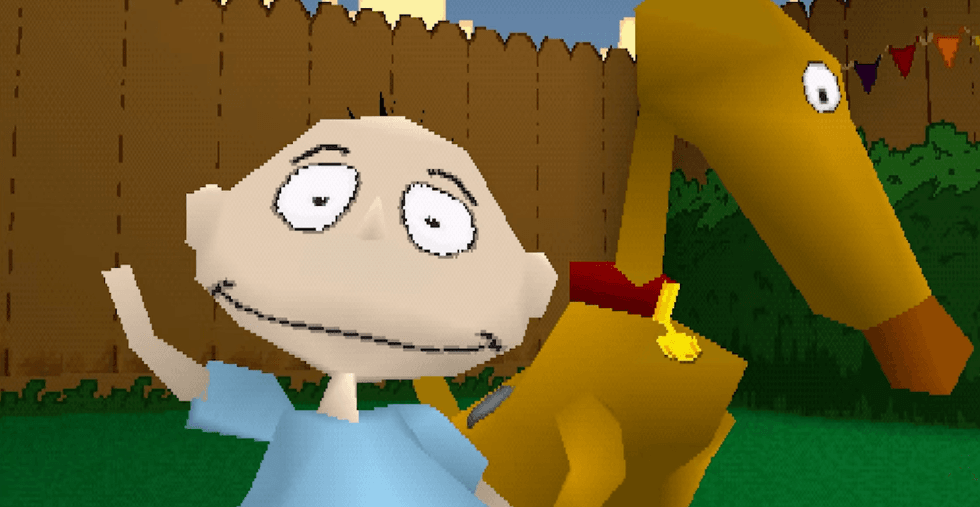 A screenshot of Rugrats: Search for Reptar from the Rugrats: Retro Rewind Collection trailer