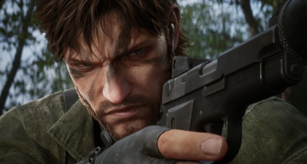 A screenshot of Snake from Metal Gear Solid Delta Snake Eater