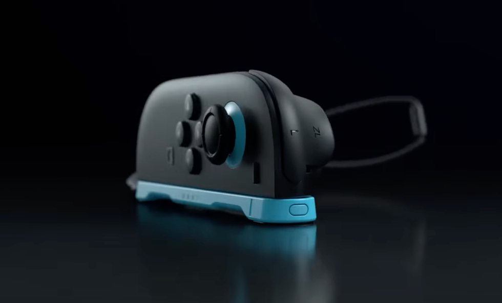 A screenshot of the Joy-Con being used as a mouse