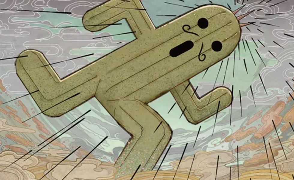 A screenshot of the Jumbo Cactuar card from MTG - Final Fantasy collection