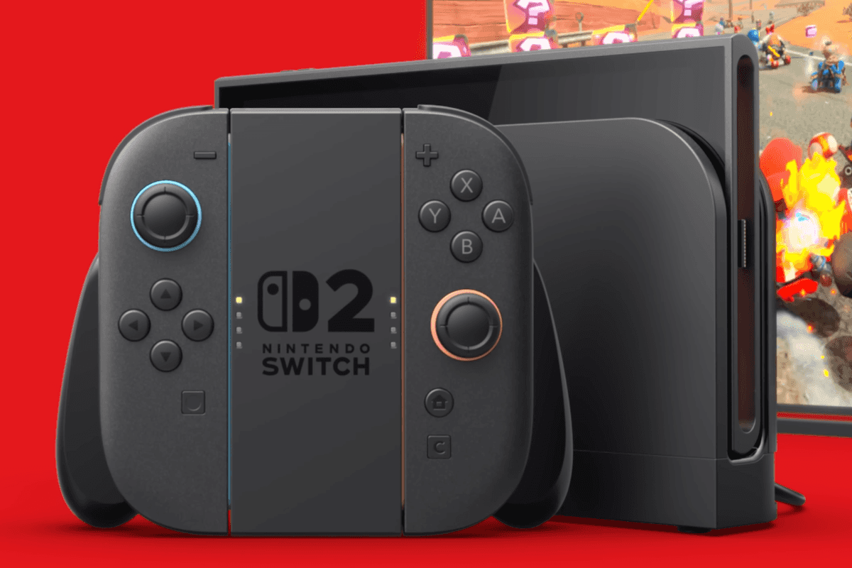 A screenshot of the Nintendo Switch 2 console from the overview trailer
