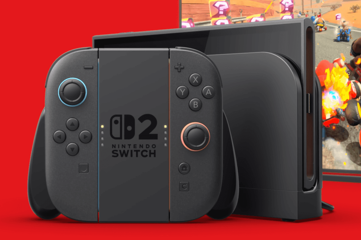 A screenshot of the Nintendo Switch 2 console from the overview trailer