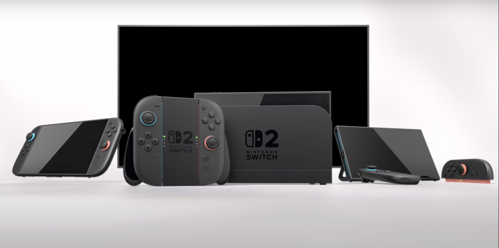 A screenshot of the Nintendo Switch 2 from the reveal trailer