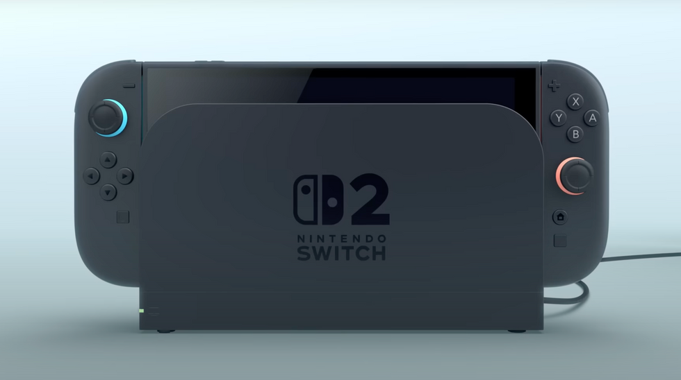 A screenshot of Nintendo Switch 2 from the detection trailers