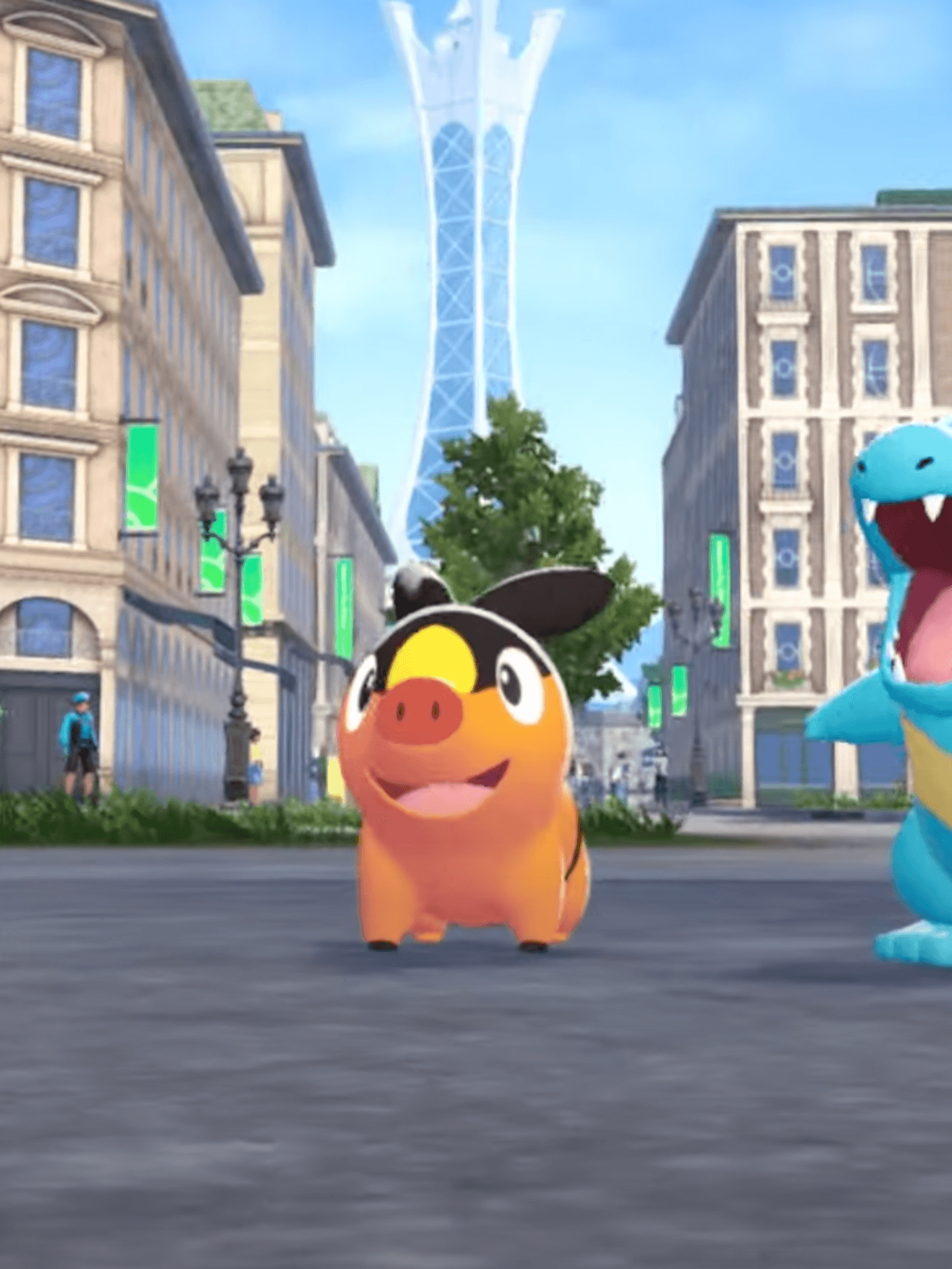 A screenshot of the starter Pokemon in Legends Z-A