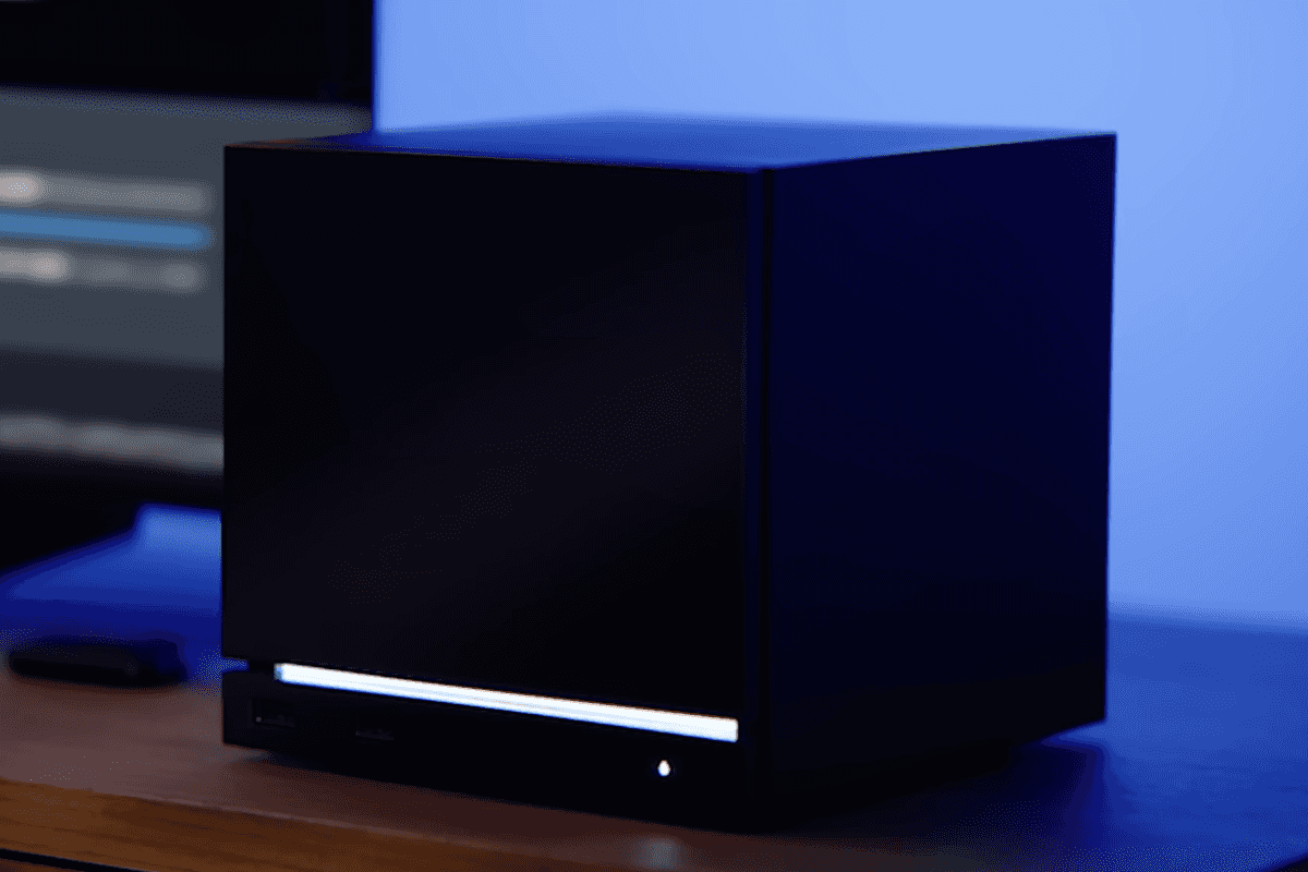 A screenshot of the Steam Machine from the hardware reveal trailer