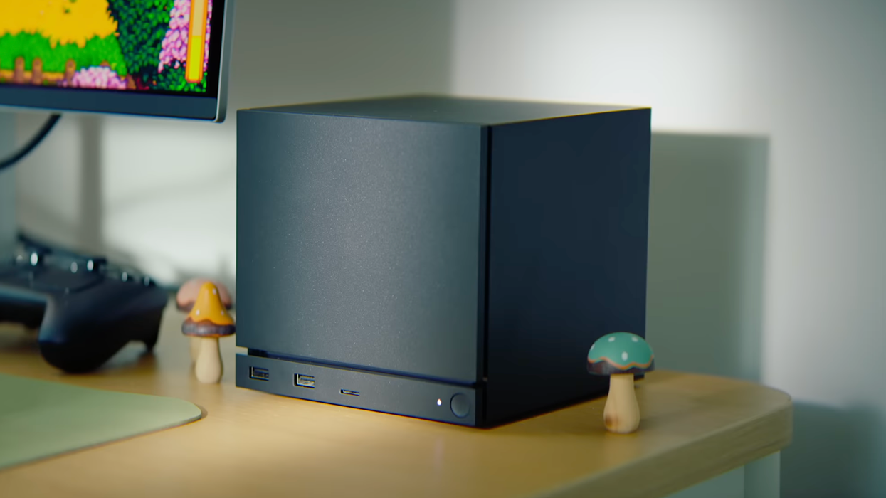 A screenshot of the Steam Machine from the official reveal trailer