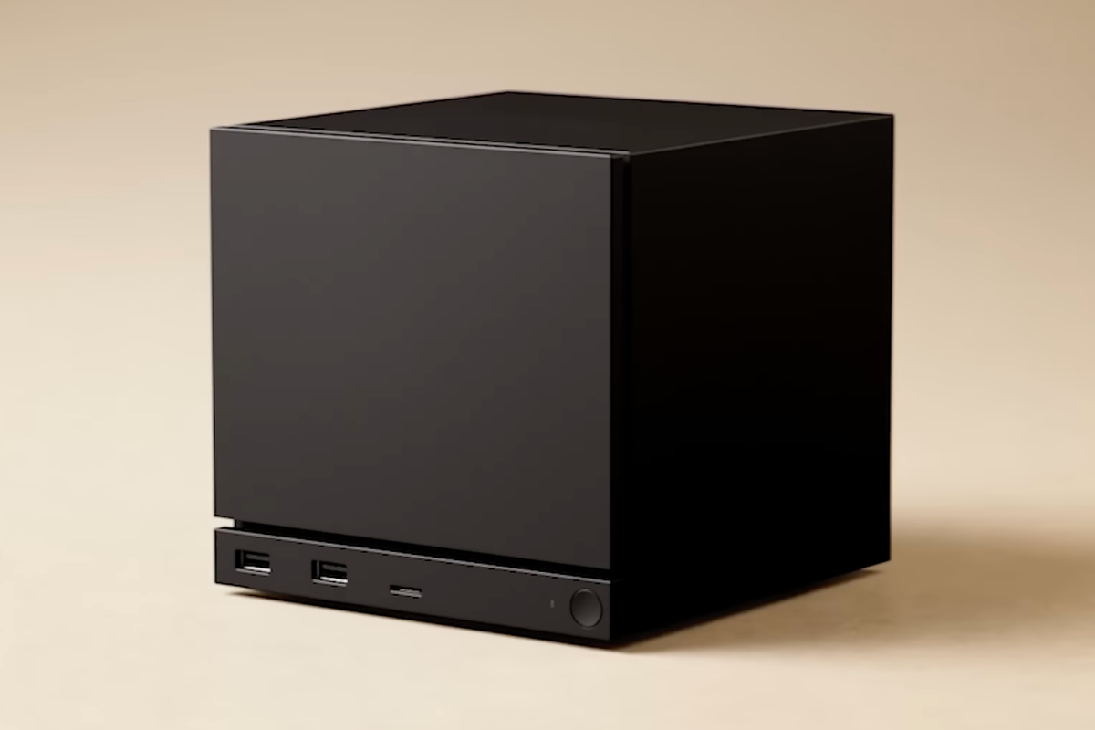 A screenshot of the Steam Machine from the reveal trailer