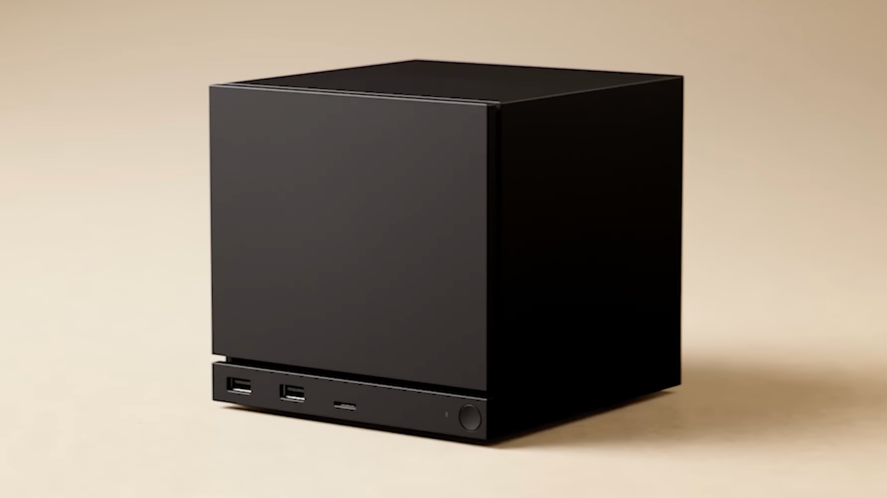 A screenshot of the Steam Machine from the reveal trailer