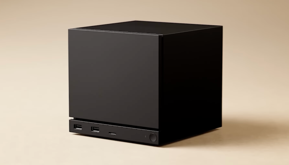 A screenshot of the Steam Machine from the reveal trailer