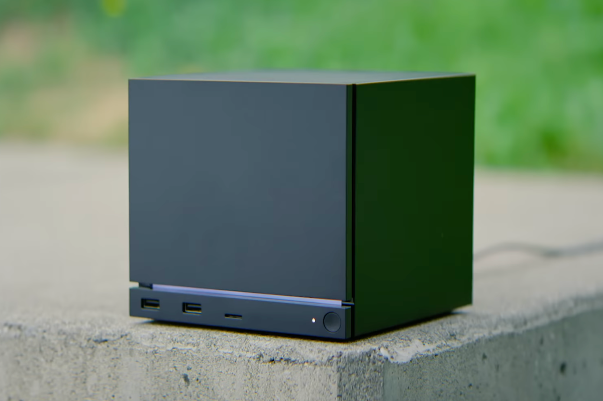 A screenshot of the Steam Machine from the reveal trailer