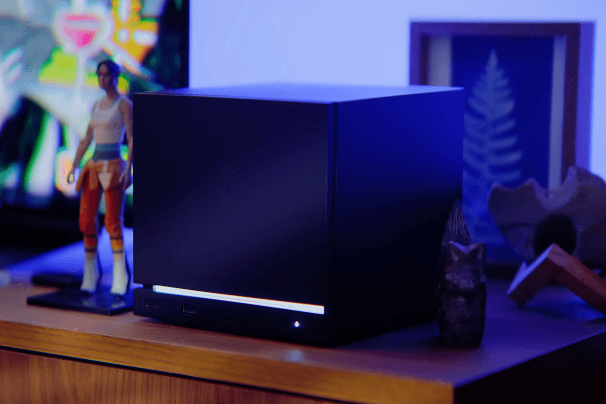 A screenshot of the Steam Machine from the reveal trailer