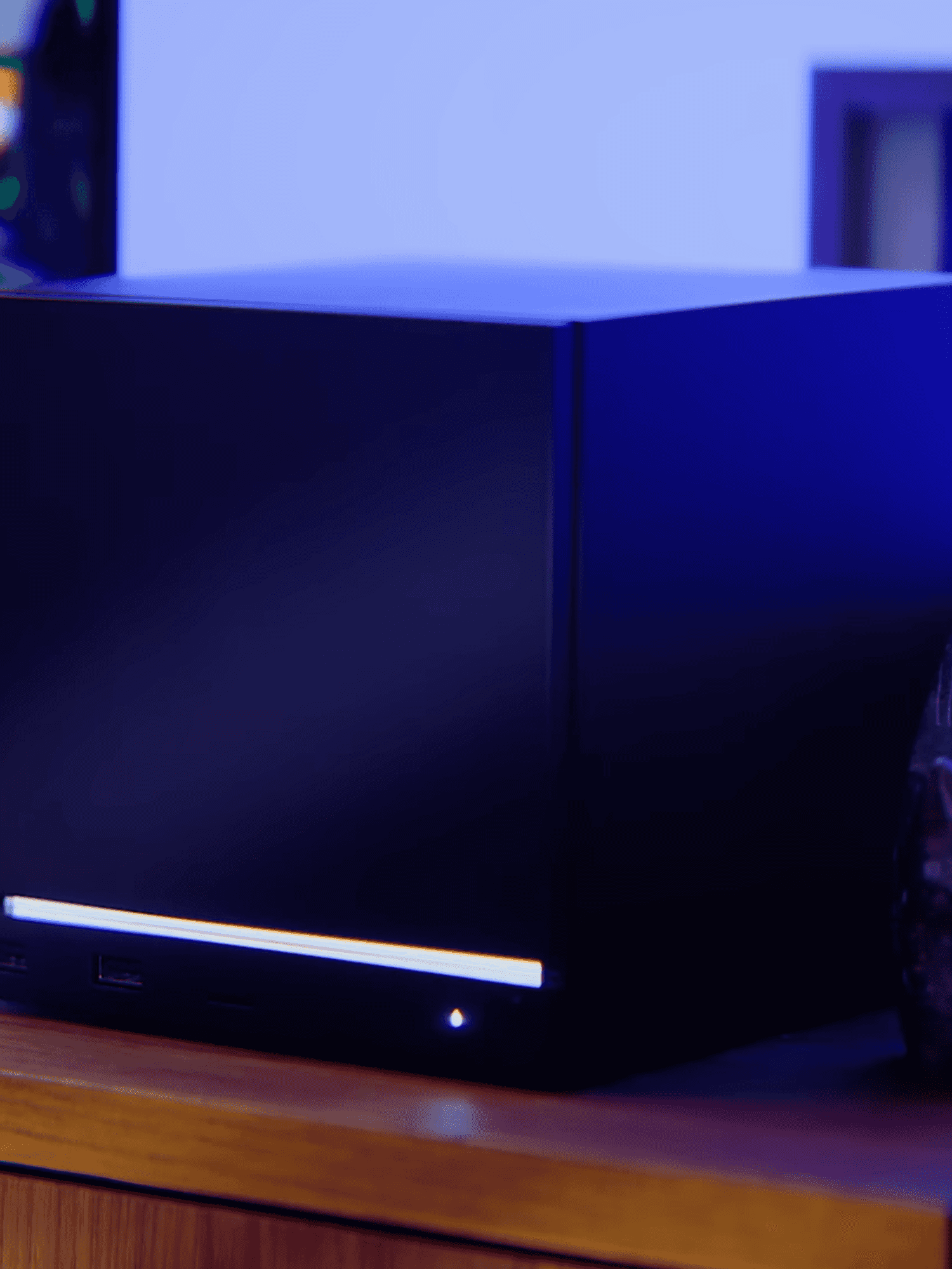 A screenshot of the Steam Machine from the reveal trailer