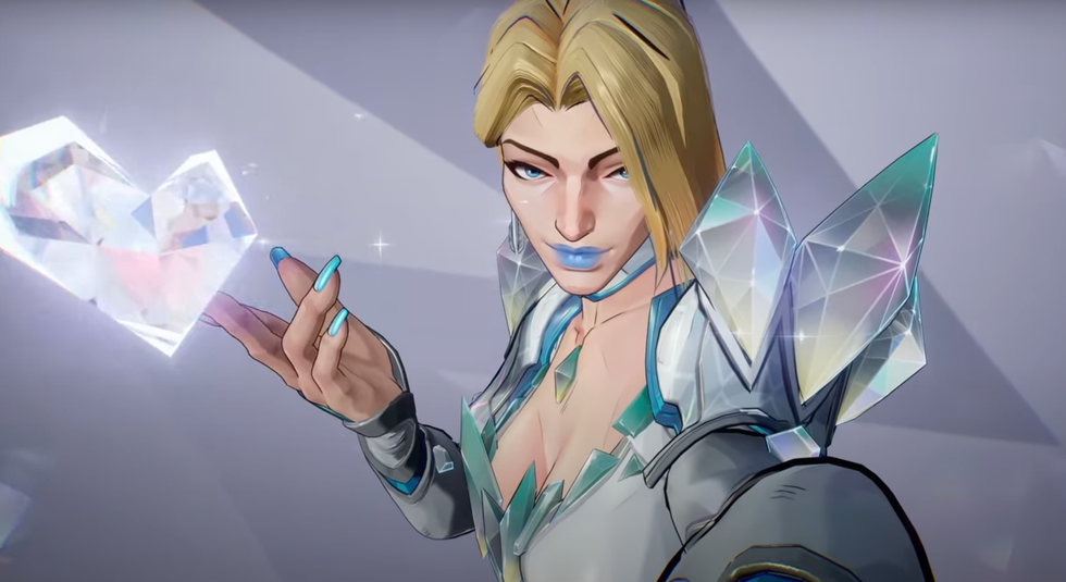 A screenshot of The White Queen from Marvel Rivals