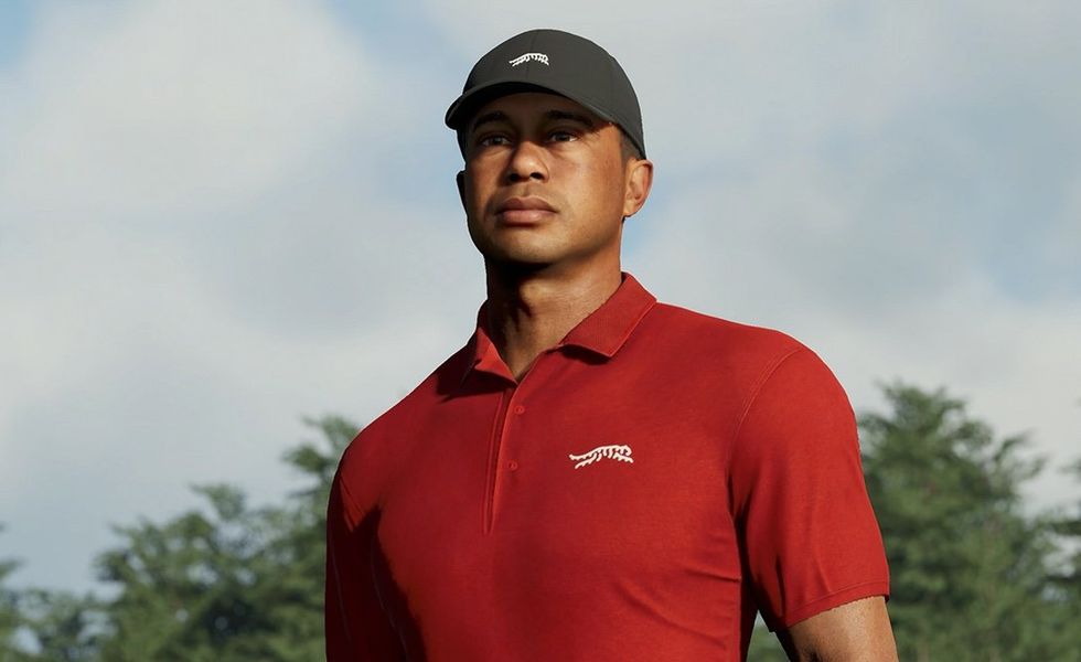 A screenshot of Tiger Woods in PGA Tour 2K25