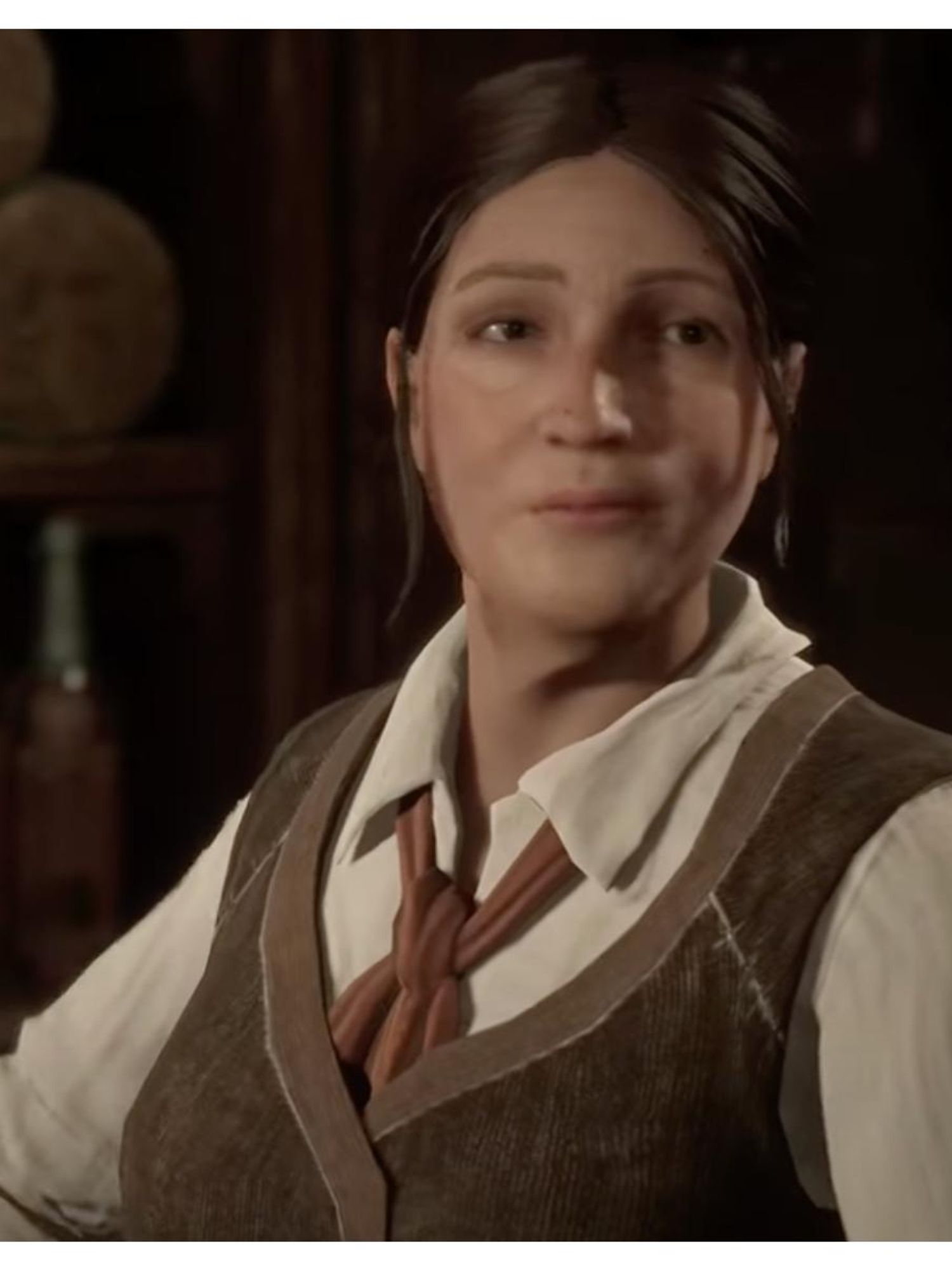 A screenshot of transgender character Sirona Ryan in Hogwarts Legacy