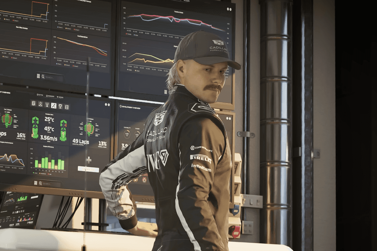 A screenshot of Valtteri Bottas from the EA Sports F1 25 2026 Season Pack gameplay deep dive