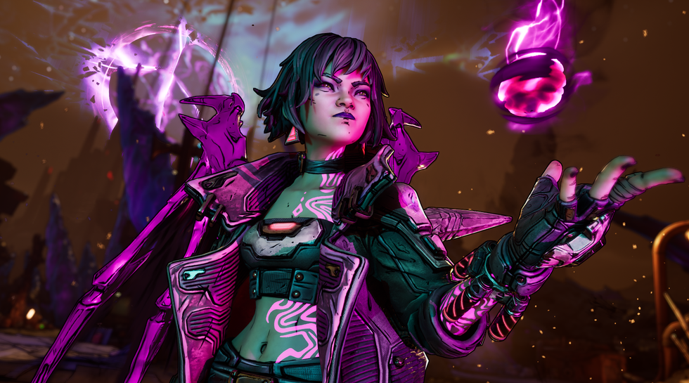 A screenshot of Vex in Borderlands 4