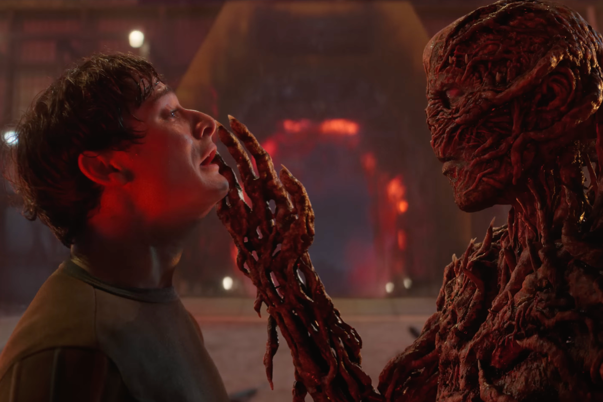 A screenshot of Will and Vecna from the Stranger Things Season 5 trailer