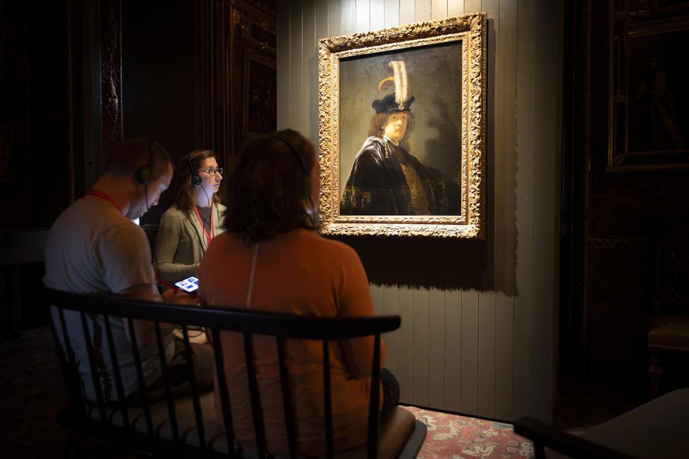A self-portrait by Rembrandt van Rijn is touring National Trust houses for over a year to inspire visitors to slow down and reconnect with art and themselves (James Dobson/National Trust/PA)