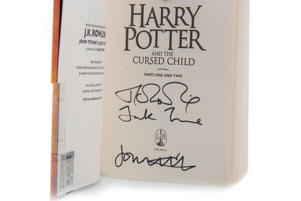 Copy of Harry Potter play signed by JK Rowling sells at auction