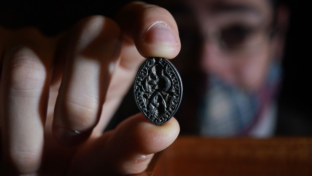 A silver seal matrix was among the discoveries (Yui Mok/PA)