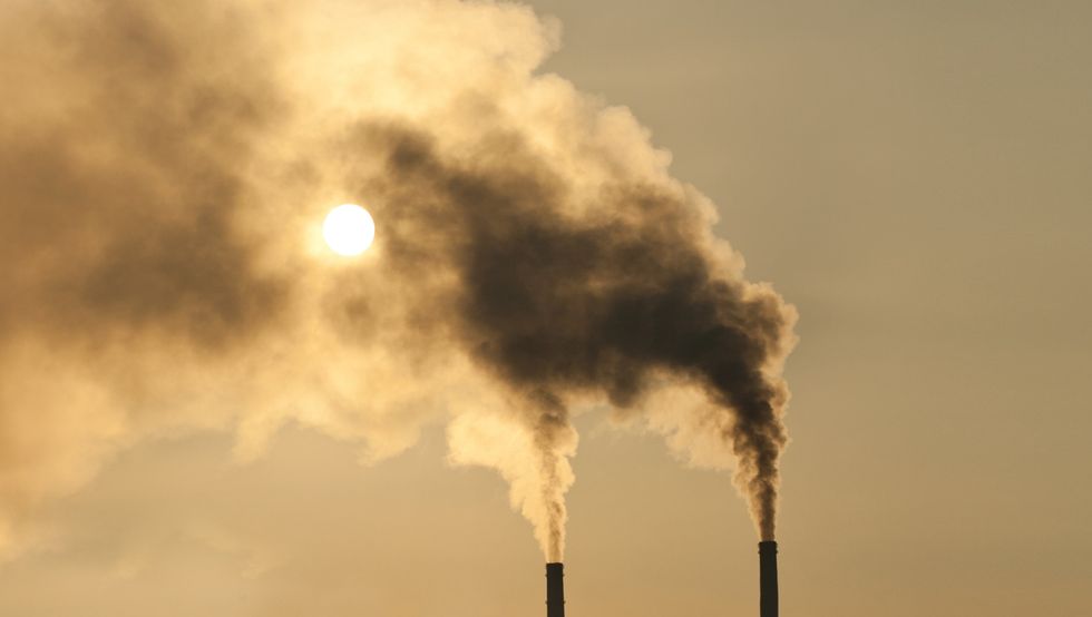 A stock image of air pollution