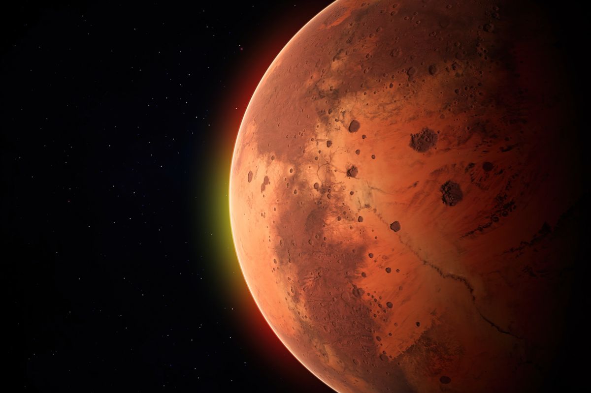 A stock image of Mars