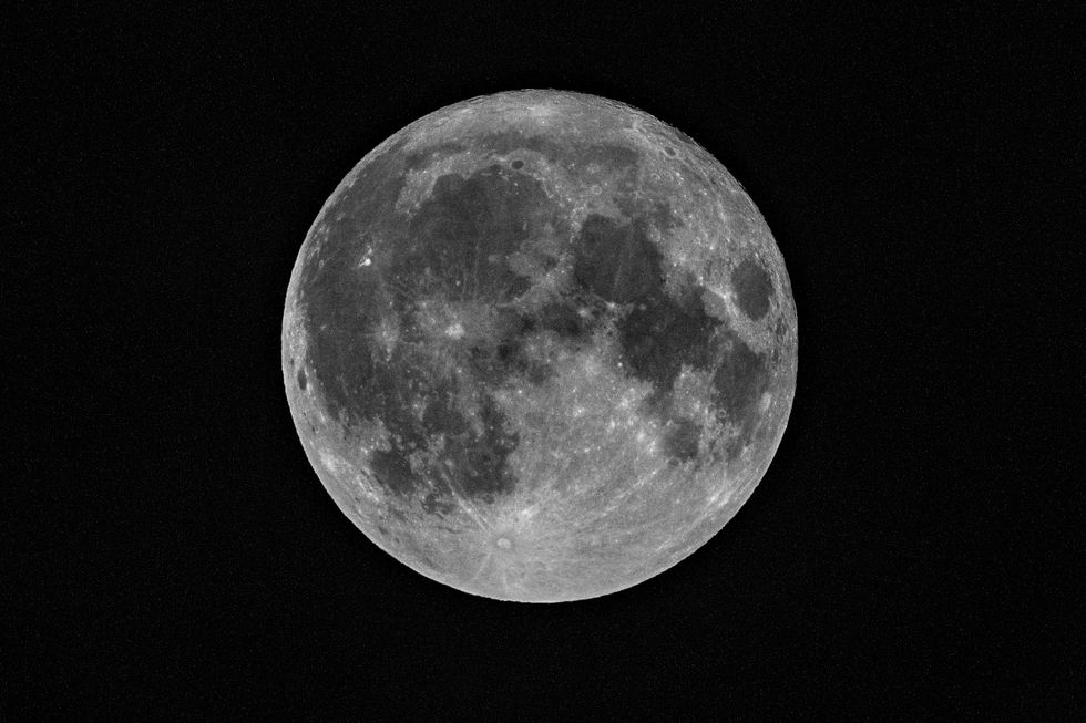 A stock image of the moon