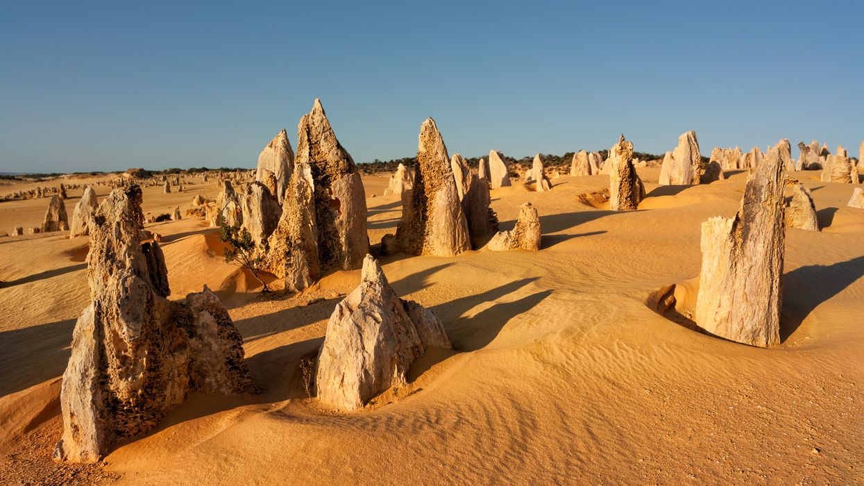 A stock image of the Pinnacles in Western Australia