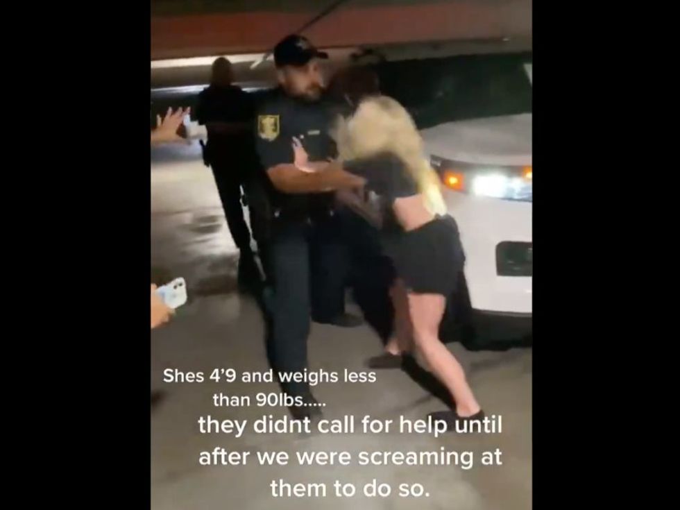A teenager in Florida was violently pushed to the pavement by a police officer