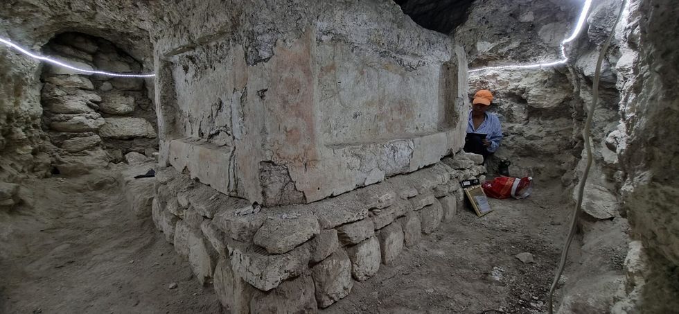 A Teotihuacan-style altar was found in a Mayan city