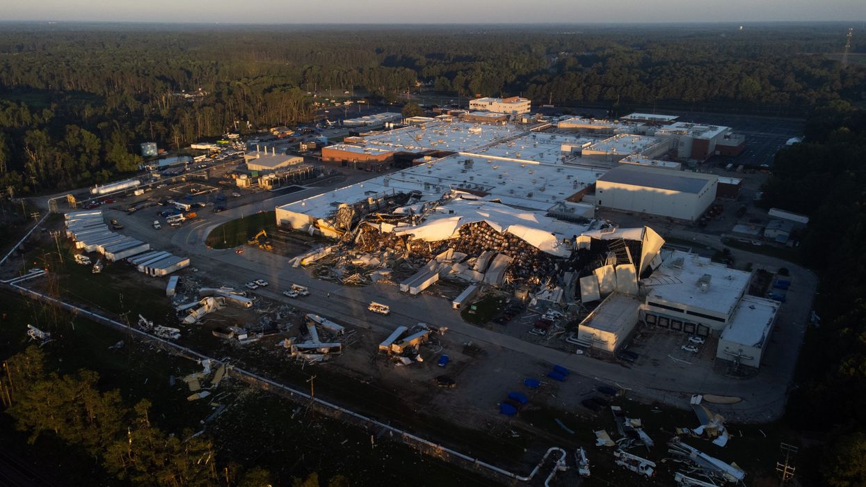 Anti-vax conspiracy theorists think God sent a tornado to destroy Pfizer facility