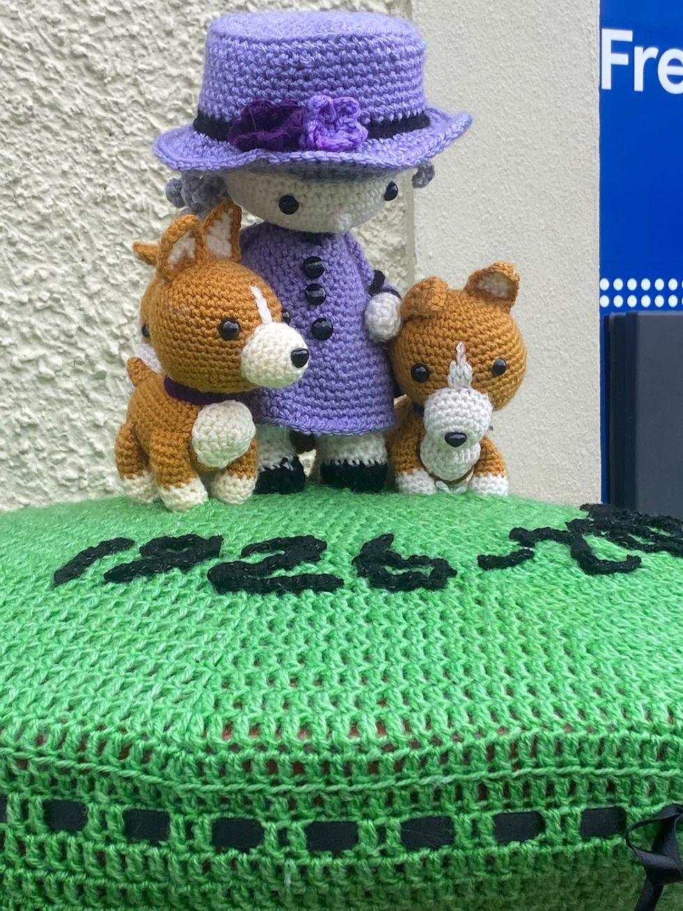 Crocheted tributes to Queen top post boxes across the UK