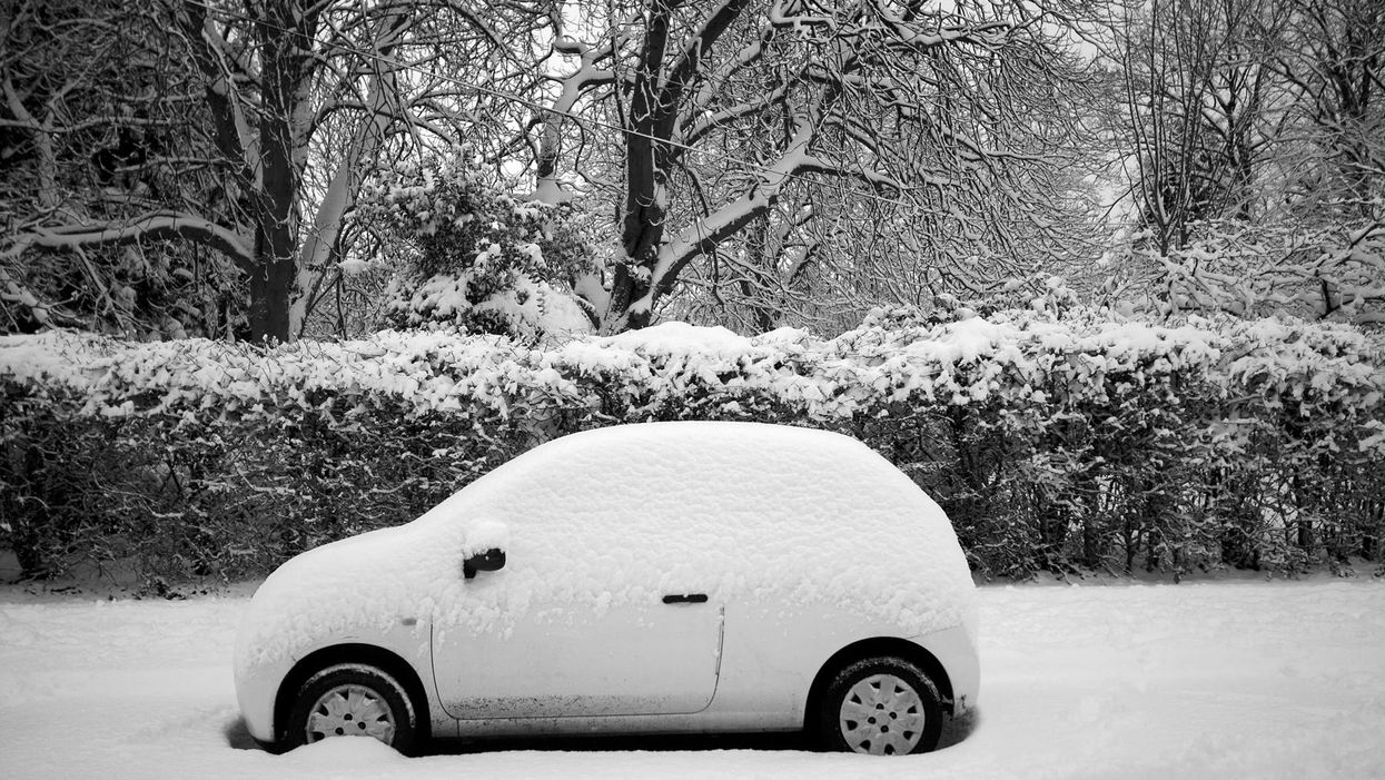 Woman facepalms after posting photo of 'clouds' that turned out to be snow on sunroof