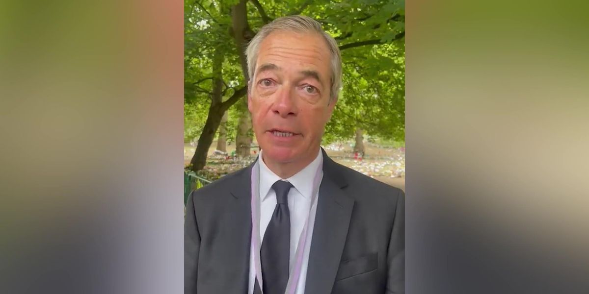 Nigel Farage slammed for appearing to smoke in video about Queen's ...