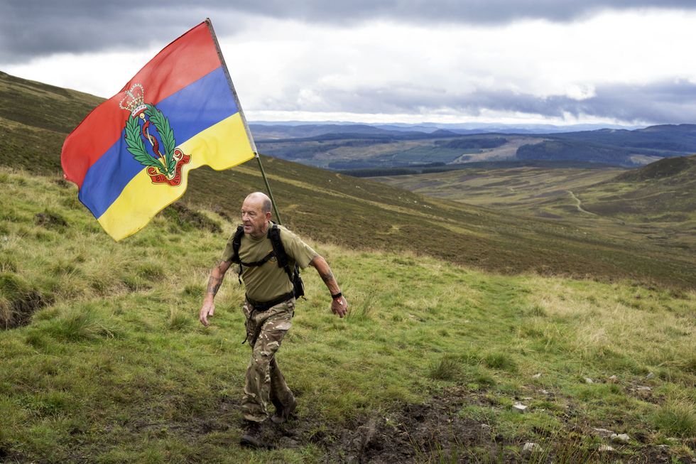A veteran of the Royal Army Medical Corps was among those taking part (David Cheskin/ABF)