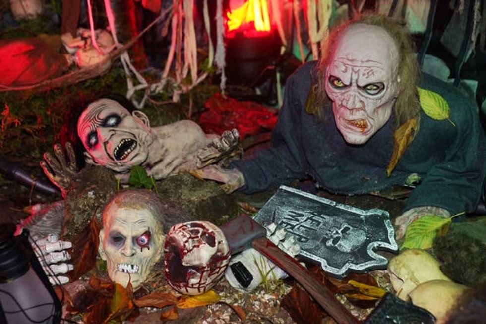 A view of Ken Carraher\u2019s Halloween House of Horrors in Killiney, Dublin