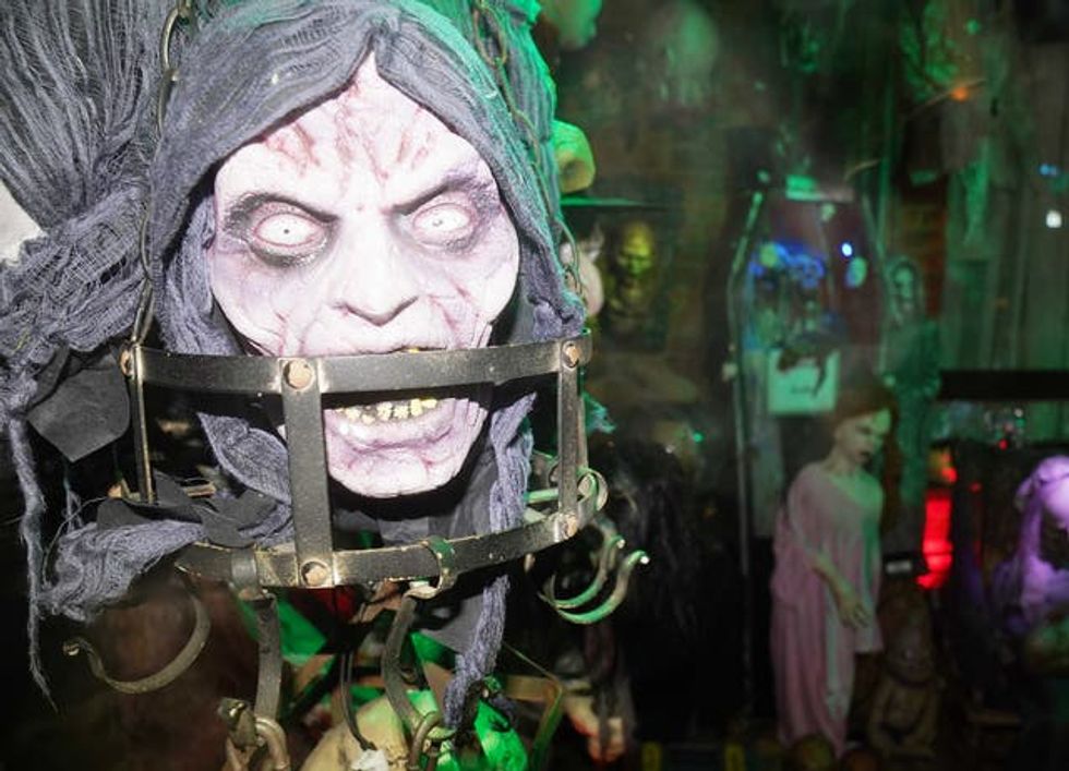 A view of Ken Carraher\u2019s Halloween House of Horrors in Killiney, Dublin