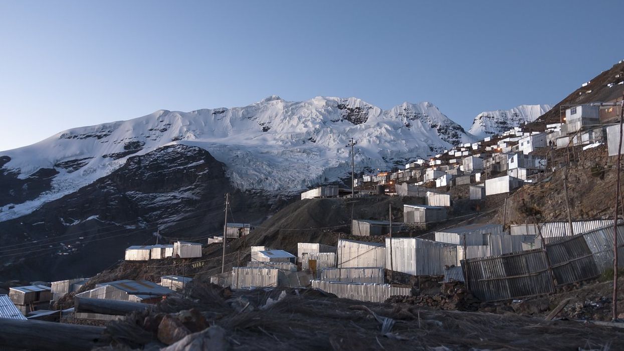 A view of La Rinconada in Peru – the highest city in the world