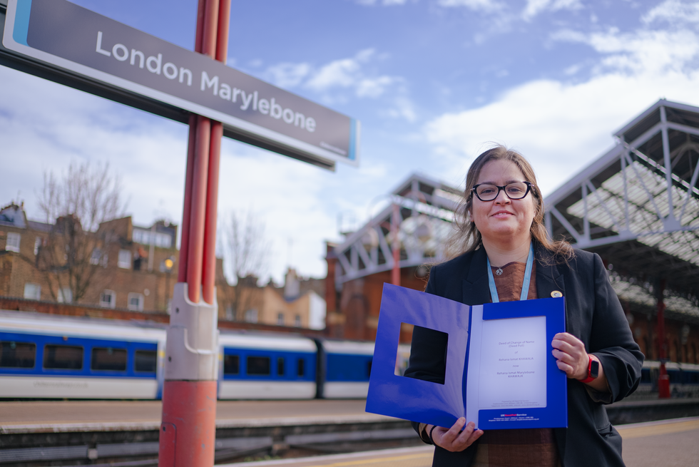 Woman changes middle name to match her favourite railway station